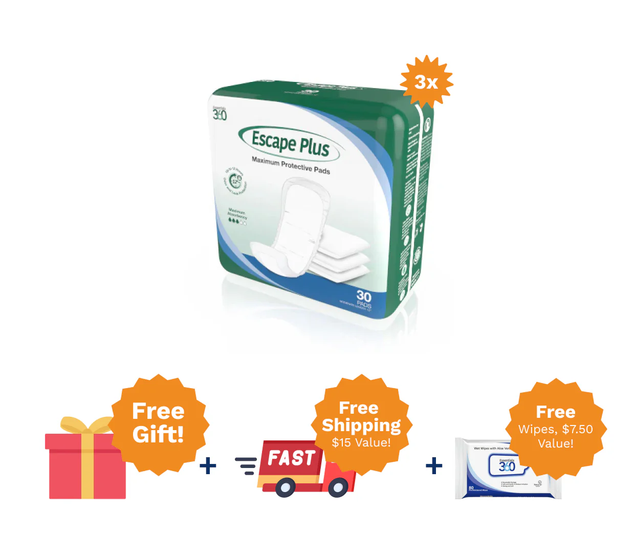 Escape Plus Bladder Protection Pads - Image 5